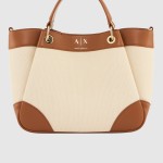 Mala Armani Exchange Mulher Wave Canvas Shopping M