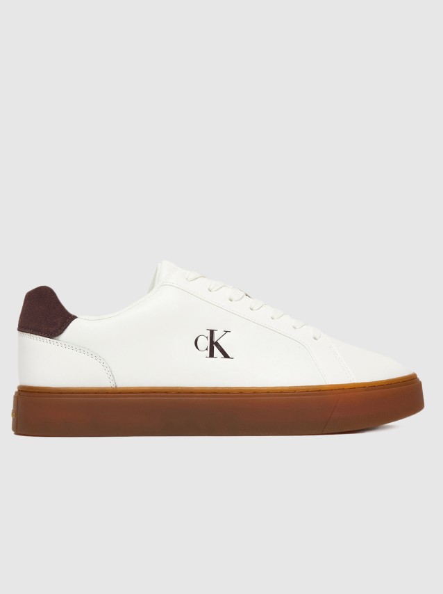 Sapatilha Calvin Klein Homem Classic Cupsole Laceup Lth