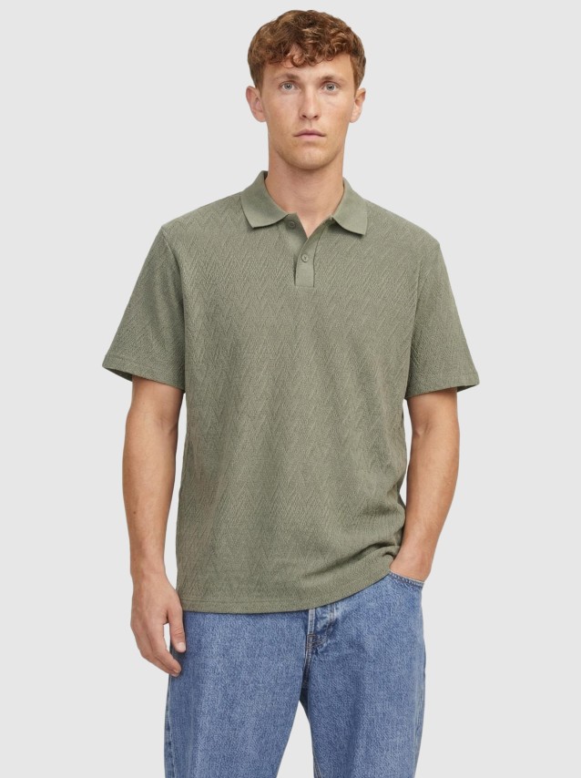 Polo Jack & Jones Homem Jprblatrenton Ss Jacquard Polo