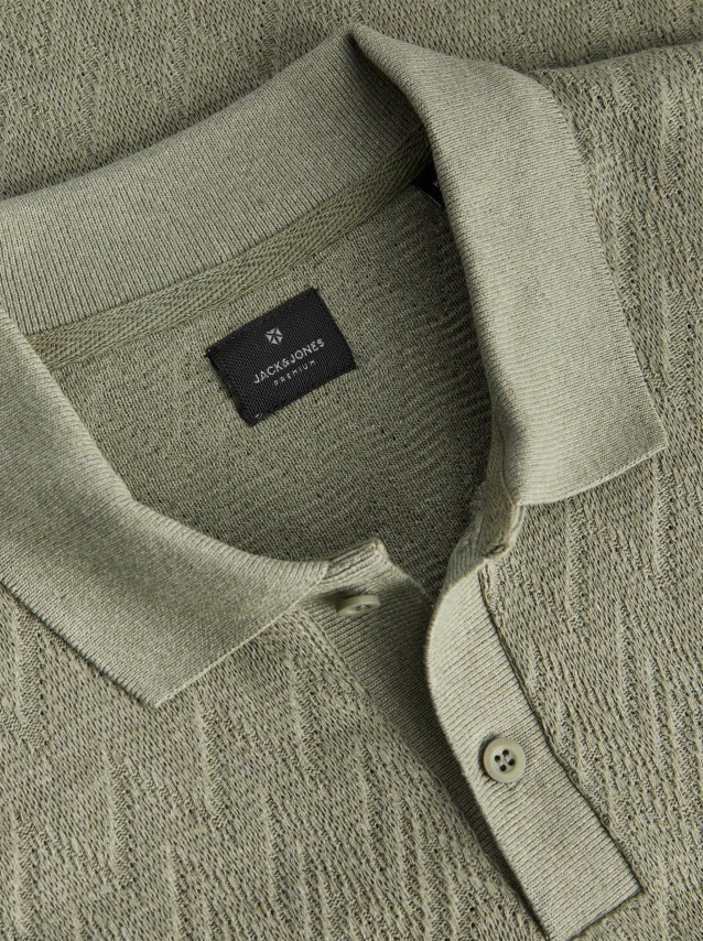 Polo Jack & Jones Homem Jprblatrenton Ss Jacquard Polo