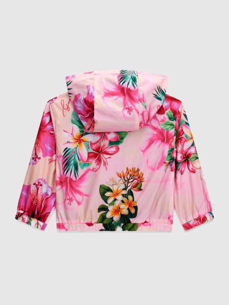 Casaco Guess Menina  Polyester Hooded Ls Windbreake