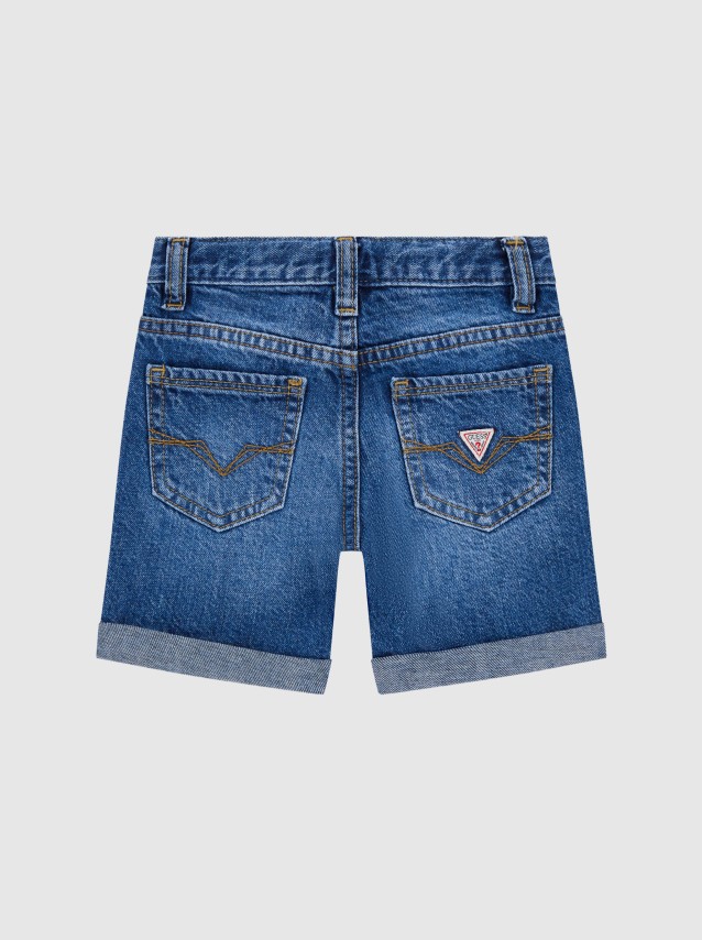 Cal��es Guess Menino Cotton Linen Rigid Denim Short