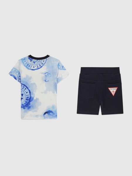 2 Pe�as Guess Menino Set Ss T-Shirt+Active Shorts