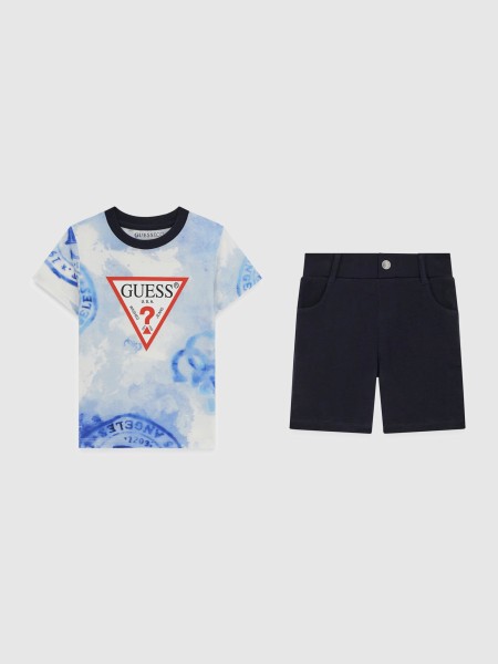 2 Pe�as Guess Menino Set Ss T-Shirt+Active Shorts
