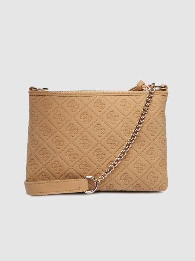 Mala Guess Menina  Debossed Mini Crossbody