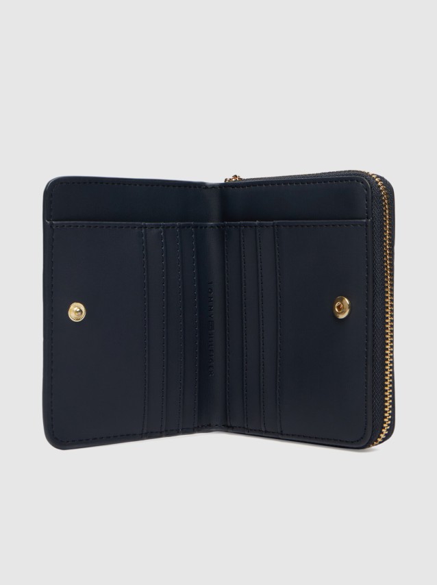 Carteira  Tommy Hilfiger Mulher Th Icon Med Za W/flap Corp