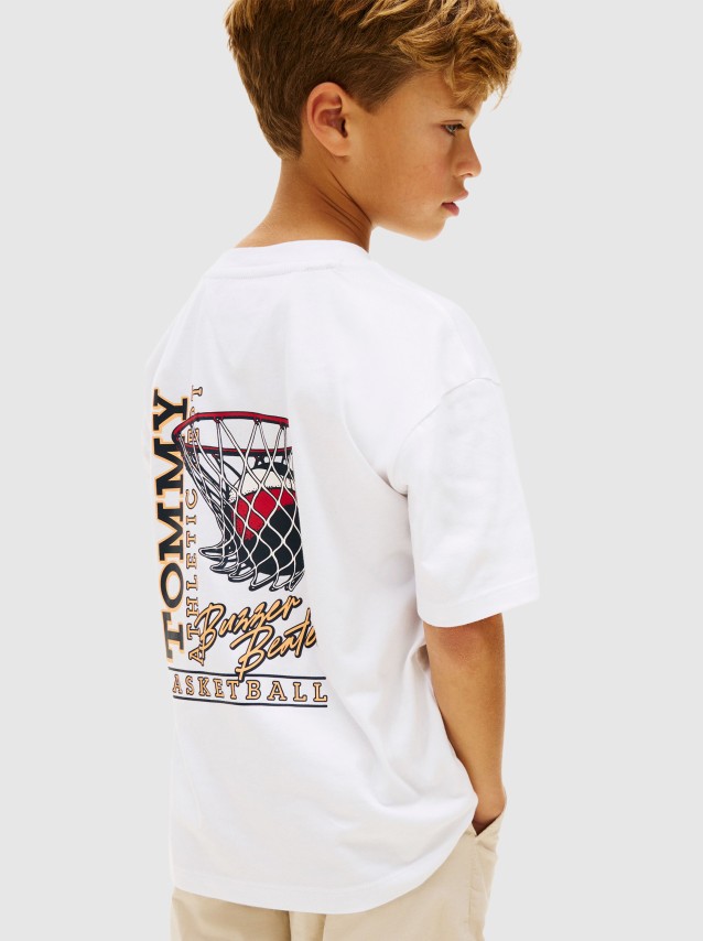 T-Shirt Tommy Hilfiger Menino Basketball Graphic T-Shirt