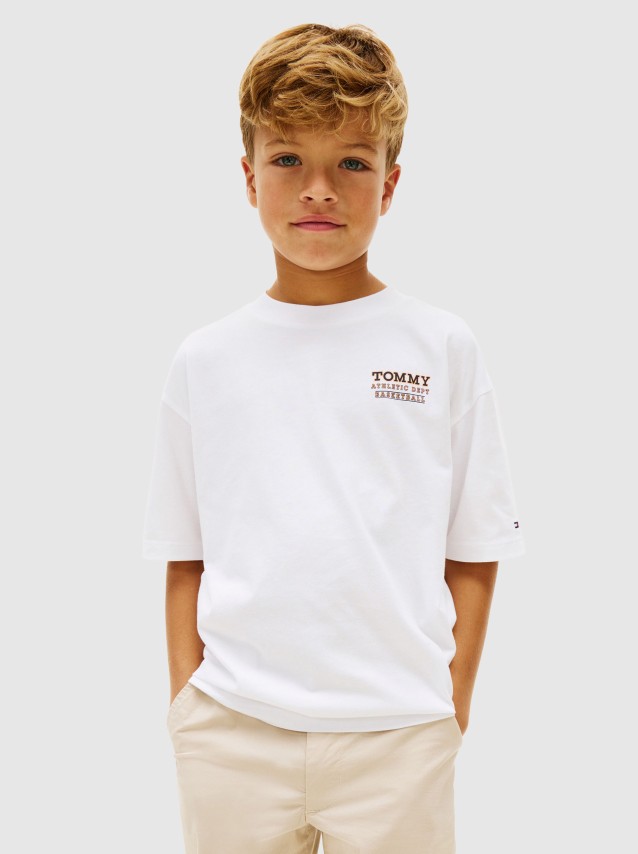 T-Shirt Tommy Hilfiger Menino Basketball Graphic T-Shirt
