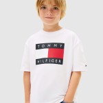 T-Shirt Tommy Hilfiger Menino Heritage Printed Flag T-Shirt
