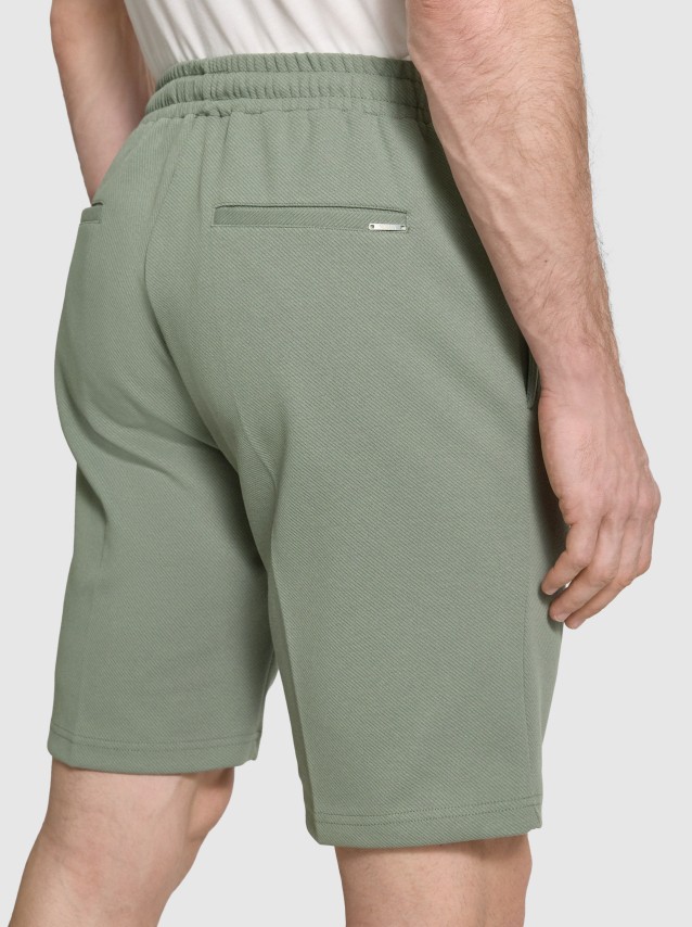 Cal��es  Antony Morato Homem Fleece Shorts Cody Regular Fit In Twill Stretch Cotton Fabric  Blend Wi