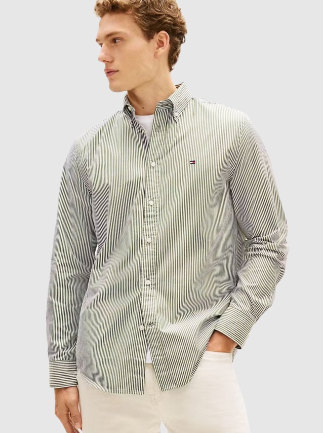 Camisa Tommy Hilfiger Homem Core Flex Pop Classic Stp Shirt