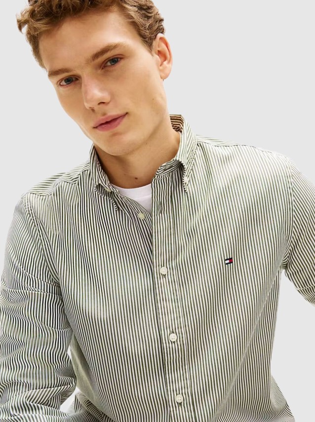 Camisa Tommy Hilfiger Homem Core Flex Pop Classic Stp Shirt