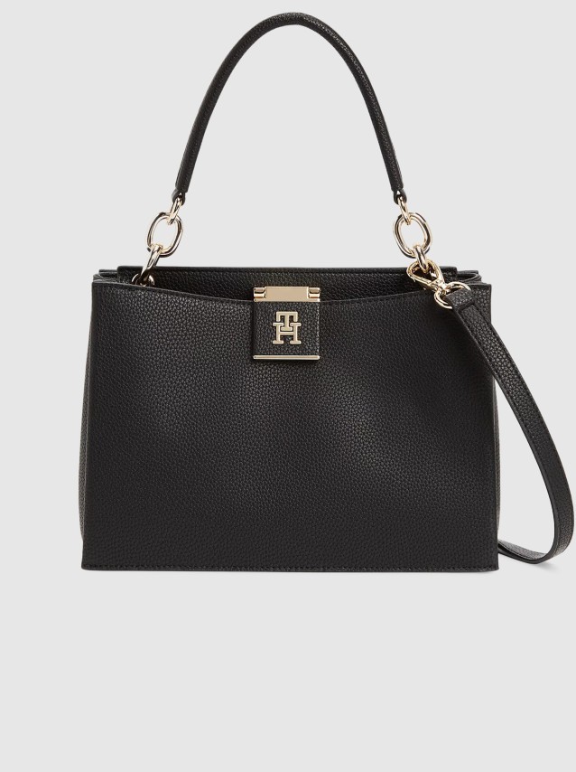 Mala Tommy Hilfiger Mulher Th Her Med Satchel