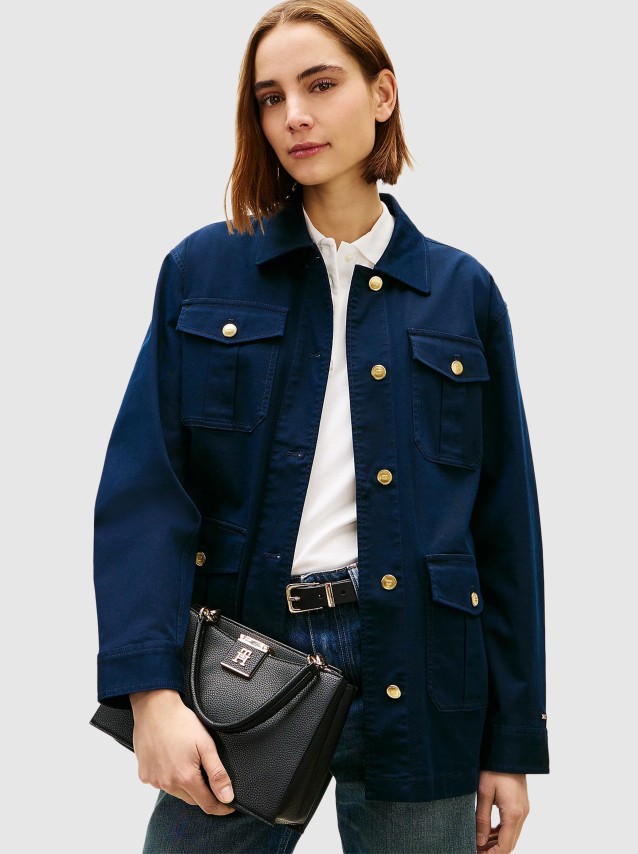 Mala Tommy Hilfiger Mulher Th Her Med Satchel