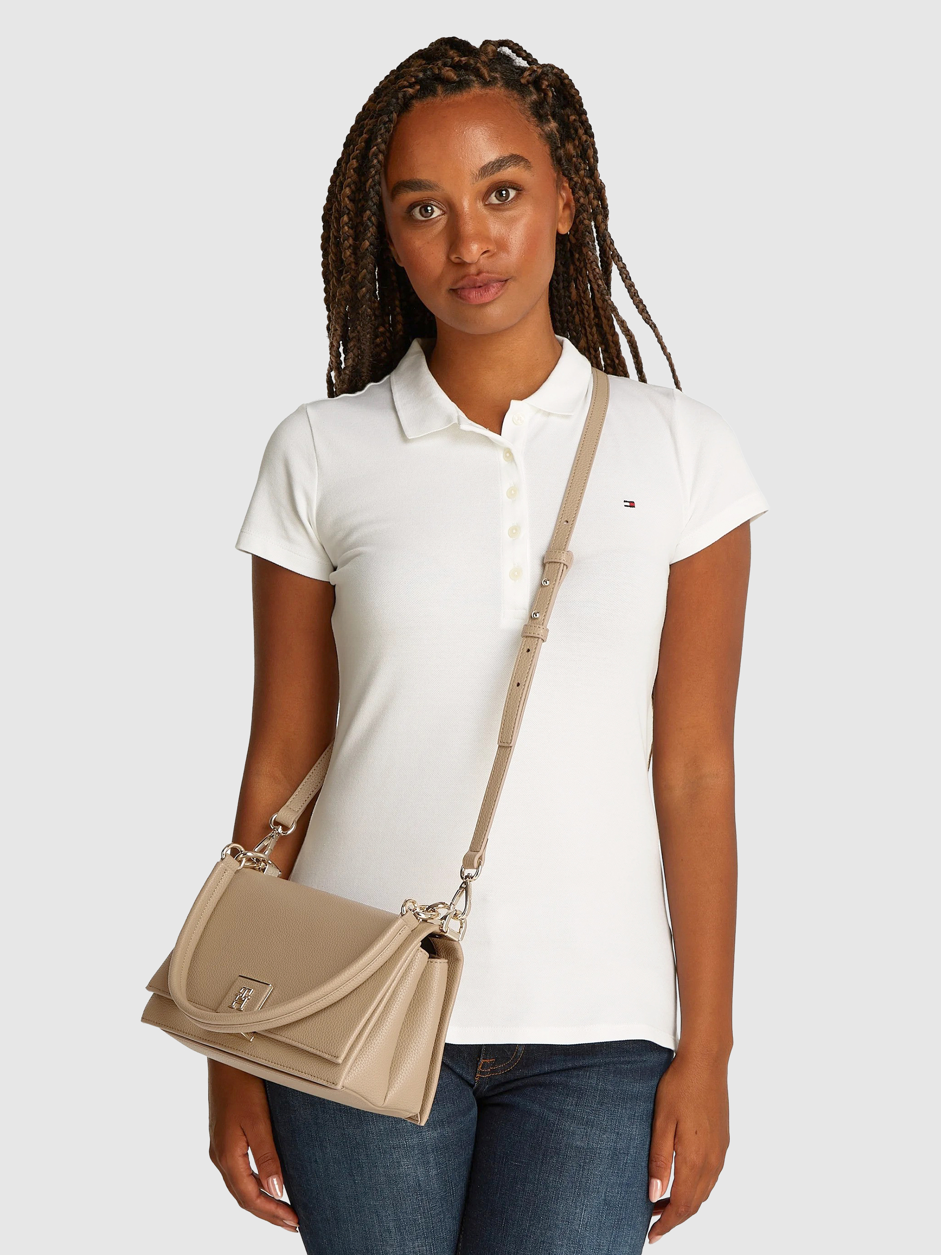 Mulher Th Her Med Crossover Tommy Jeans