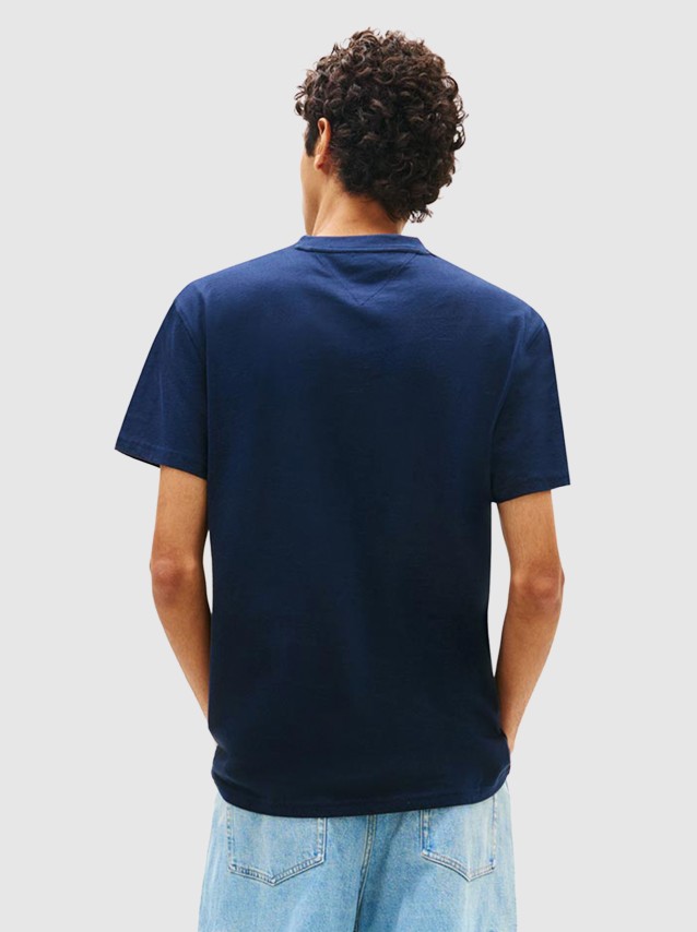 T-Shirt Tommy Jeans Homem Tjm Reg Sflag Ss Tee Ext