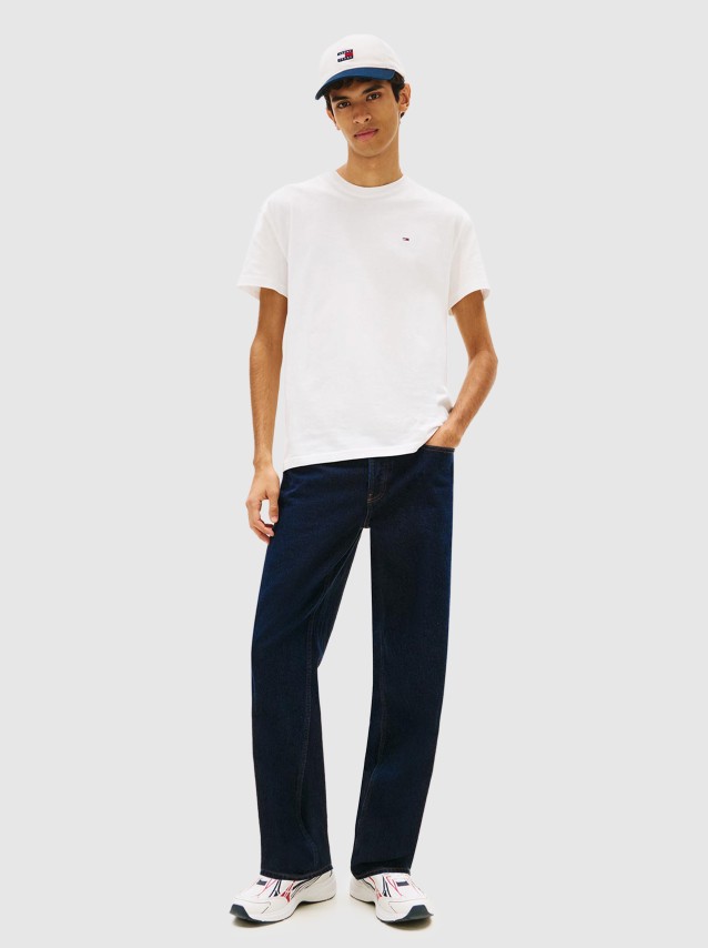 T-Shirt Tommy Jeans Homem Tjm Reg Sflag Ss Tee Ext