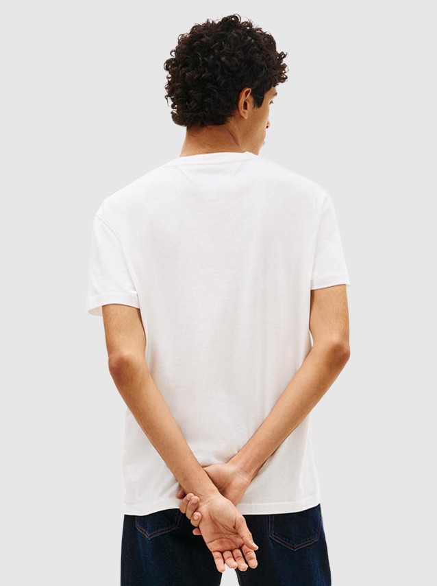 T-Shirt Tommy Jeans Homem Tjm Reg Sflag Ss Tee Ext