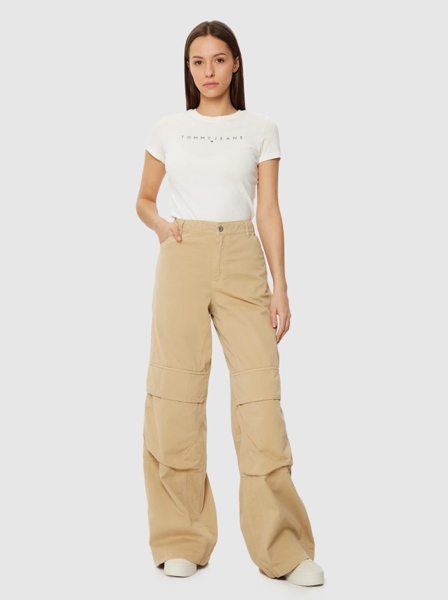 T-Shirt Mulher Tjw Slim Linear Tee Ext Tommy Jeans