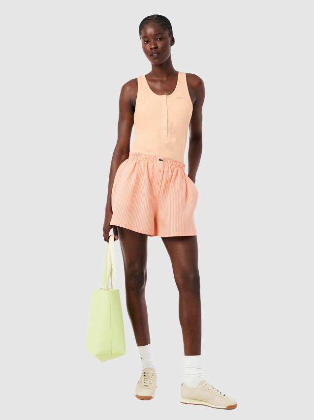 Cal��es Lacoste Mulher