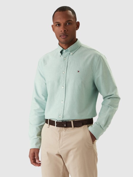 Camisa Homem Solid Heritage Oxford Rf Shirt Tommy Hilfiger