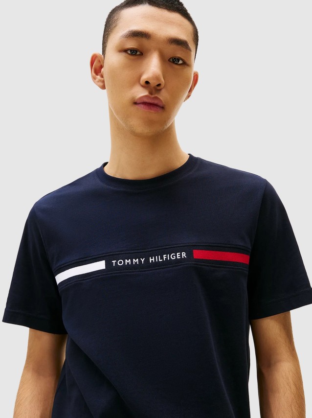 T-Shirt Homem Hilfiger Chest Insert Tee Tommy Hilfiger
