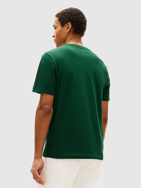 T-Shirt Tommy Hilfiger Homem Brand Love Mono Stack Tee