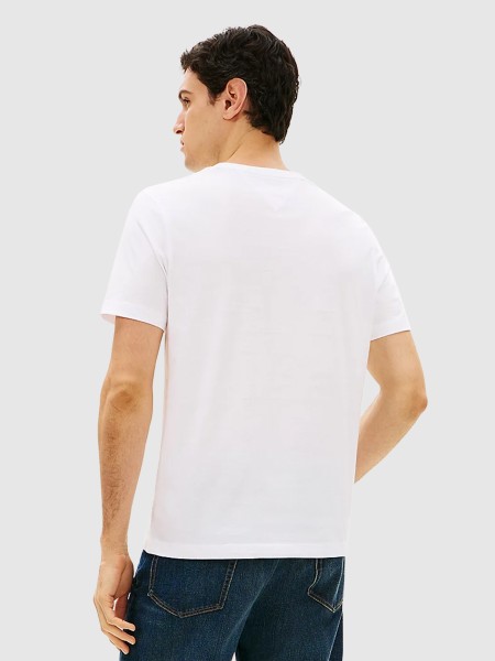 T-Shirt Tommy Hilfiger Homem Brand Love Mono Stack Tee