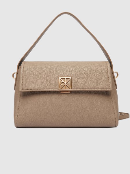 Mala Calvin Klein Mulher Emblem Hw Pebble Shoulder Bag 25