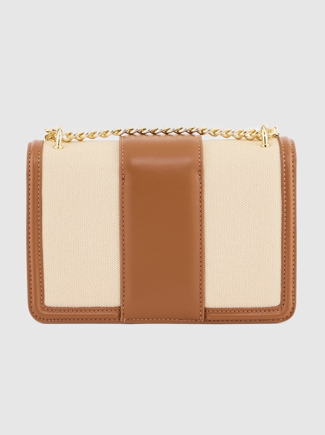 Mala Armani Exchange Mulher Jodie Canvas Crossbody S