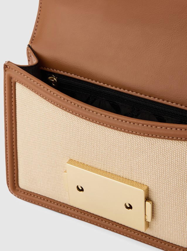 Mala Armani Exchange Mulher Jodie Canvas Crossbody S