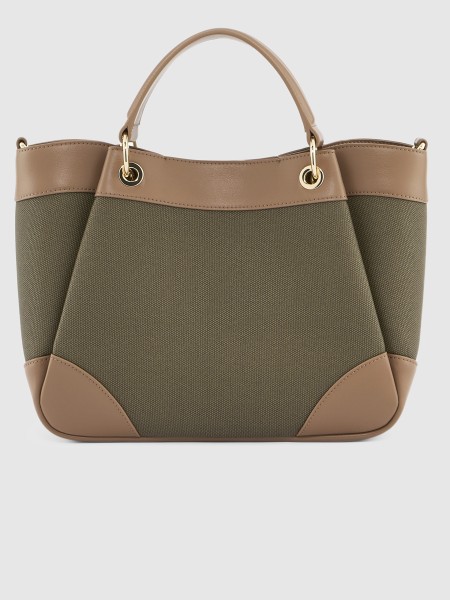 Mala Armani Exchange Mulher Wave Canvas Shopping M