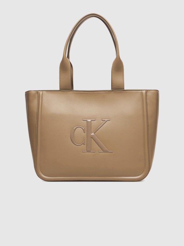 Mala Calvin Klein Mulher Bold Ck Medium Tote