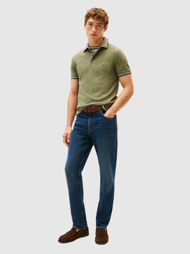 Polo Tommy Hilfiger Homem Tipped Slim Fit Seasonal Polo