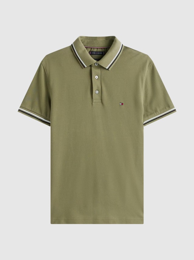 Polo Tommy Hilfiger Homem Tipped Slim Fit Seasonal Polo