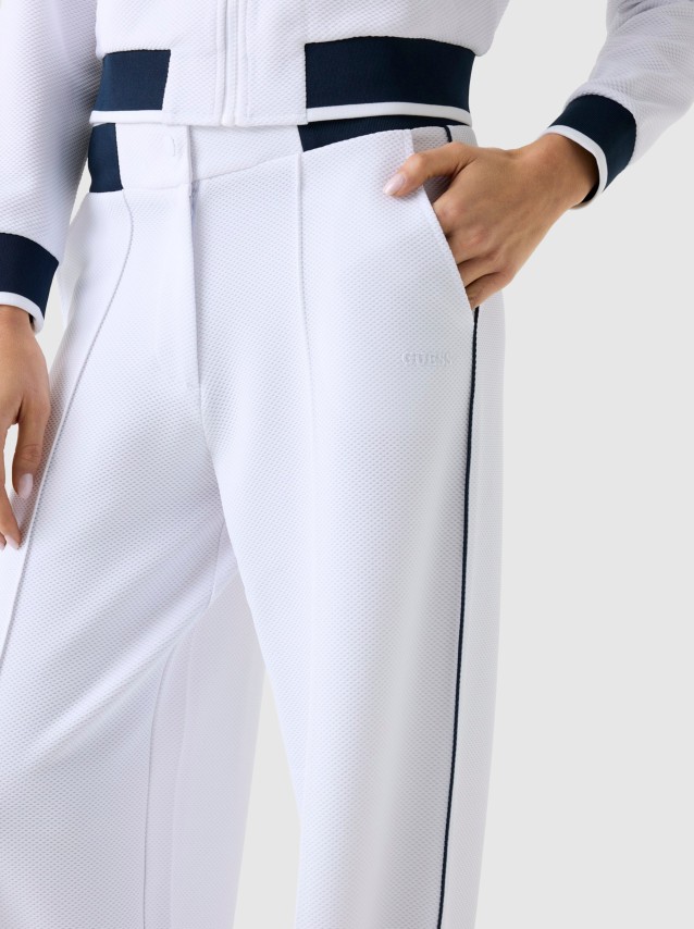 Cal�as Guess Mulher Sarah Pique Pants