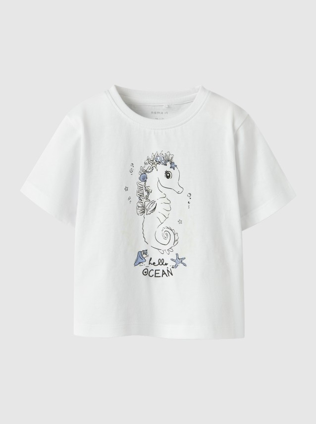 T-Shirt Name It Menina Nmffabian Ss Nreg Sun Top