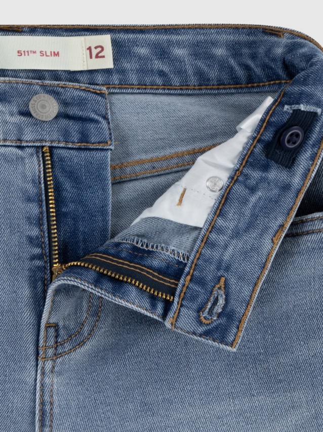 Cal��es Levis Menino  Lvb New 511 Slim Fit Denim Sho
