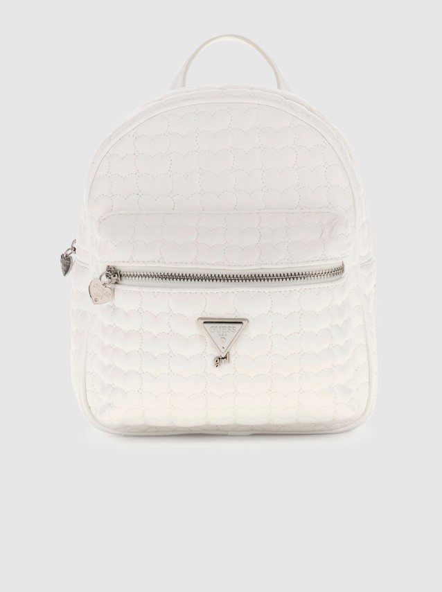 Mochila Guess Menina  Heart Quilted Backpack
