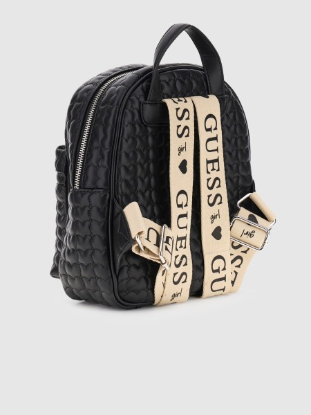Mochila Guess Menina  Heart Quilted Backpack