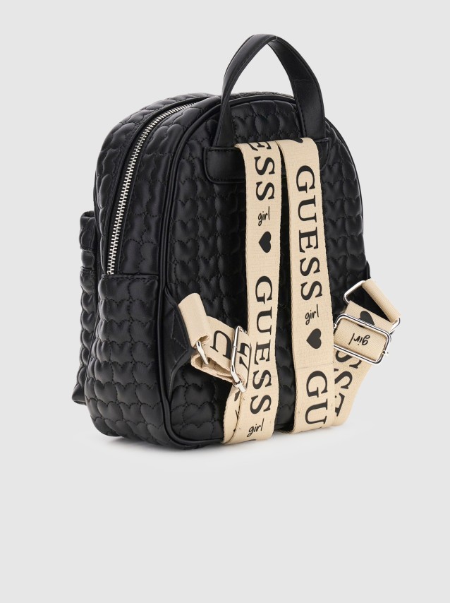 Mochila Guess Menina  Heart Quilted Backpack