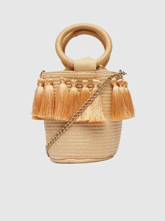 Mala Guess Menina  Staw Bucket Bag