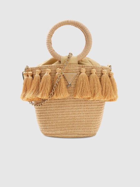 Mala Guess Menina  Staw Bucket Bag