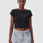 Mulher Monogram Baby Tee Calvin Klein