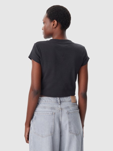 Mulher Monogram Baby Tee Calvin Klein