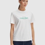 T-Shirt Calvin Klein Mulher Ss Classic Ck Nyc Logo Tee