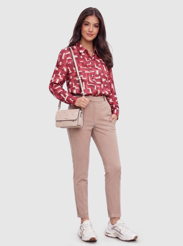 Camisa Vero Moda Mulher Vmidy L/s Shirt Wvn Btq