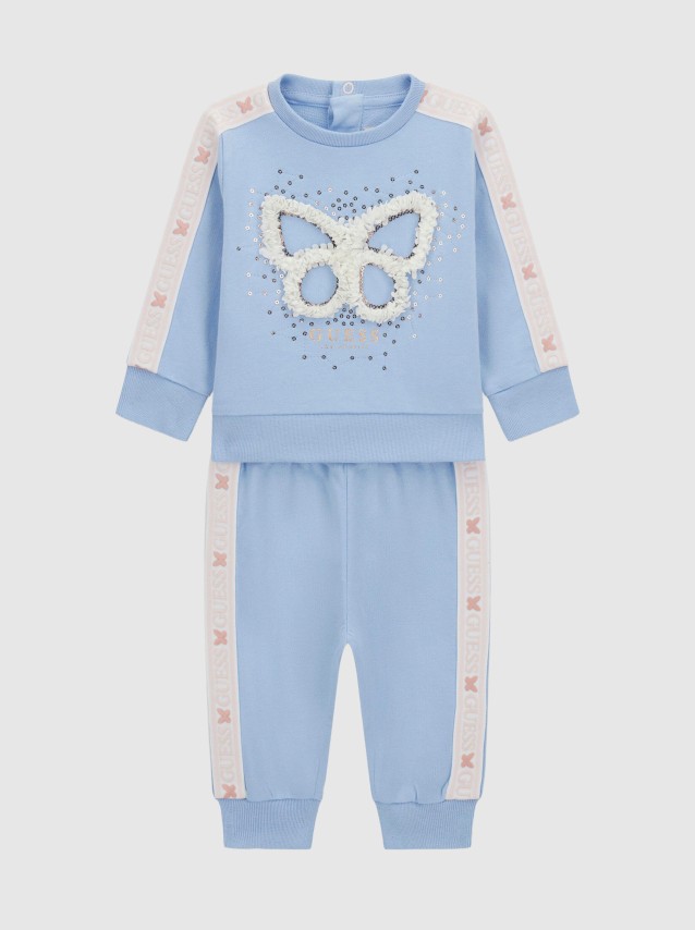 2 Pe�as Guess Menina Set Ls Active Top + Pants