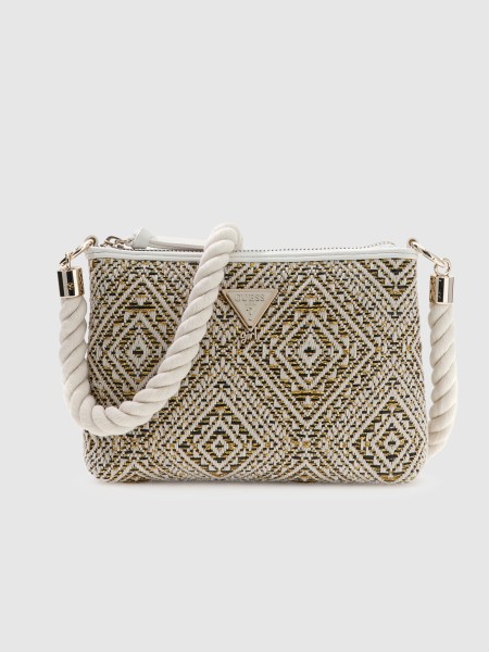 Mala Guess Menina  Jacquard Mini Crossbody Bag