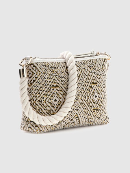 Mala Guess Menina  Jacquard Mini Crossbody Bag